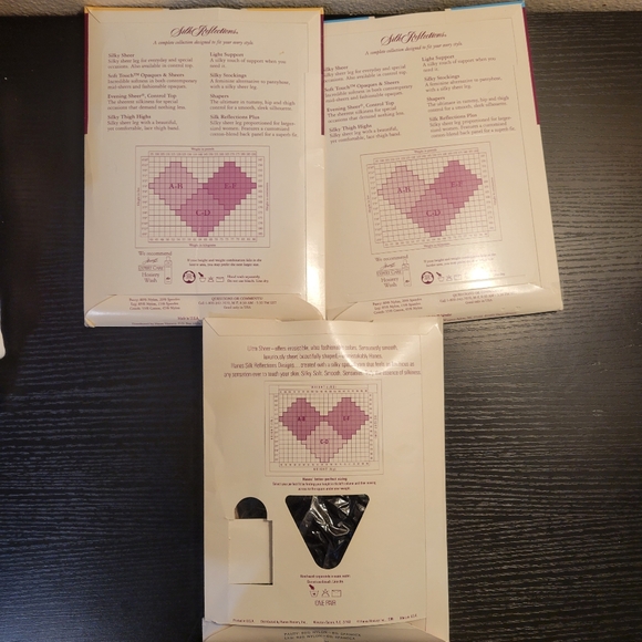 NWT 7-Pack Vintage Hanes Silk Reflections Pantyhose Assorted Colors Size CD - Picture 5 of 6